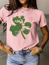 Load image into Gallery viewer, Trendy Women Clover Crop T-Shirt - Floral Patterns &amp; Colors
