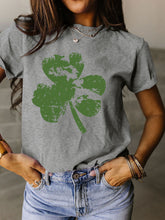 Load image into Gallery viewer, Trendy Women Clover Crop T-Shirt - Floral Patterns &amp; Colors
