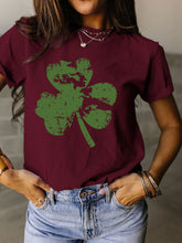 Load image into Gallery viewer, Trendy Women Clover Crop T-Shirt - Floral Patterns &amp; Colors
