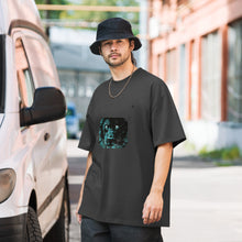 Load image into Gallery viewer, Bossly Cyan Lion Oversized Tee | Embrace Versatility
