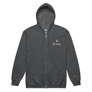 Bossly Unisex Zip Hoodie - Stylish Comfort