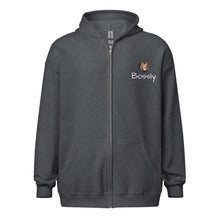 Load image into Gallery viewer, Bossly Unisex Zip Hoodie - Stylish Comfort
