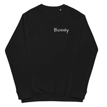 Load image into Gallery viewer, Bossly Unisex Black Sweatshirt - Organic Comfort
